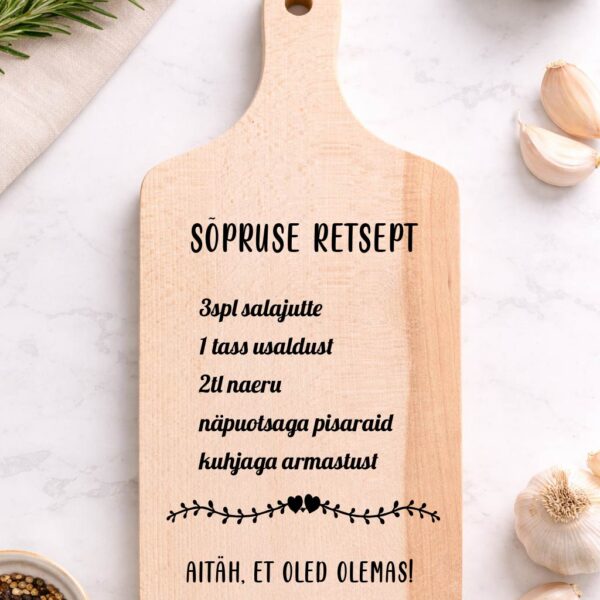 Lõikelaud "sõpruse retsept"