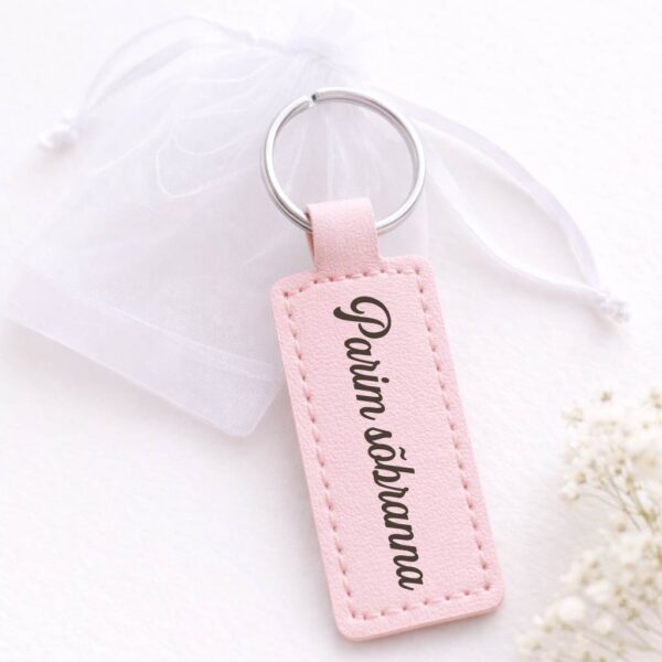 Võtmehoidja tekstiga (roosa)